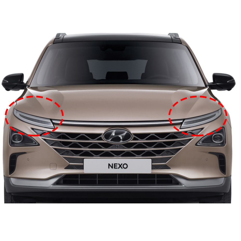 Nexo LED Daylight/LED Daylight/LED Daytime Running Light Hyundai Mobis Genuine Parts 92207M5000/92208M5000
